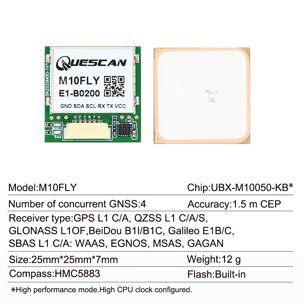 Quescan 25mm*25mm M10FLY 10Hz  - Drone Mapping incelemesi ve fiyatı